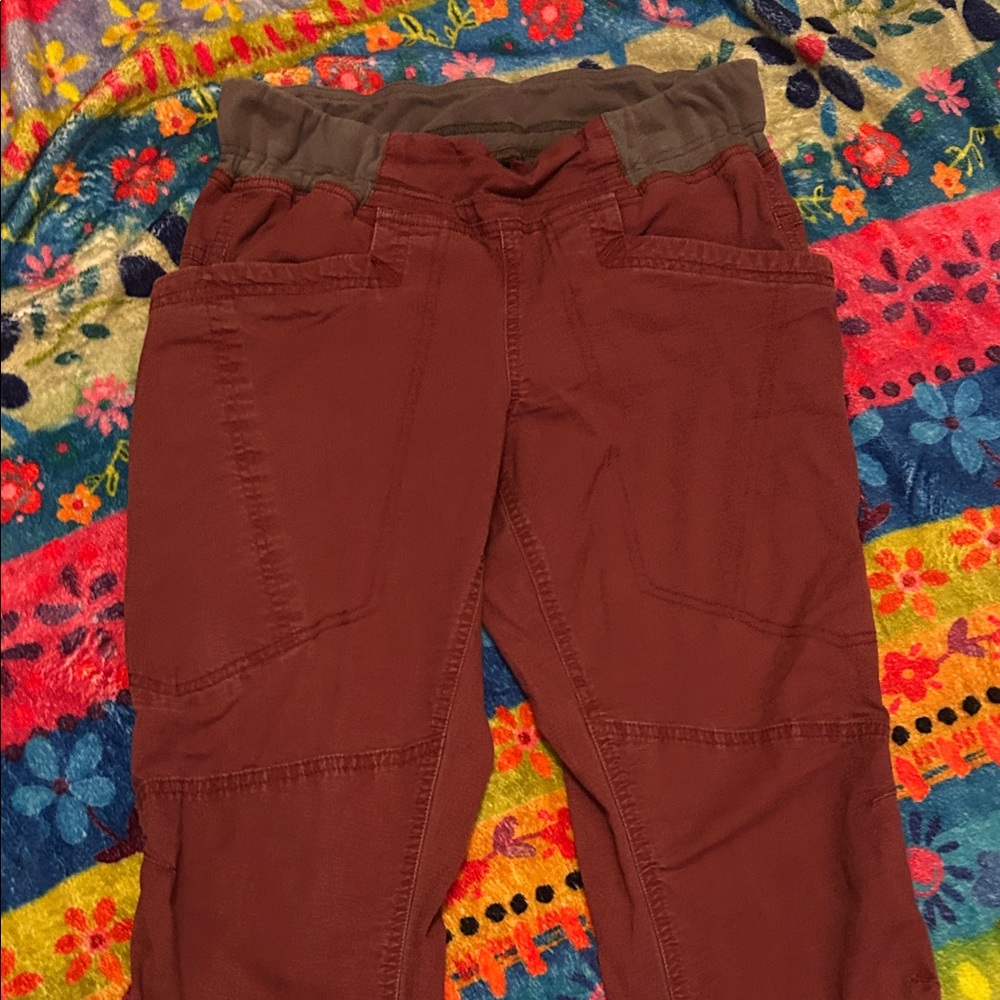 Prana Women's Straight Leg Jeans in Maroon